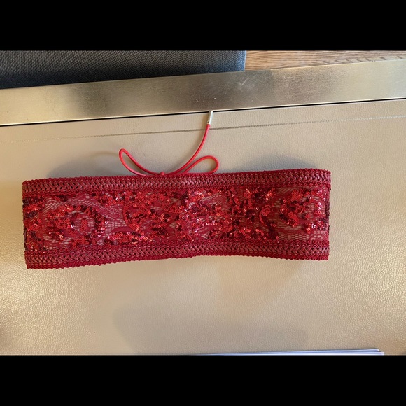 Nadine Merabi BELLA RED JUMPSUIT Large Brand New Never worn. - Picture 5 of 8